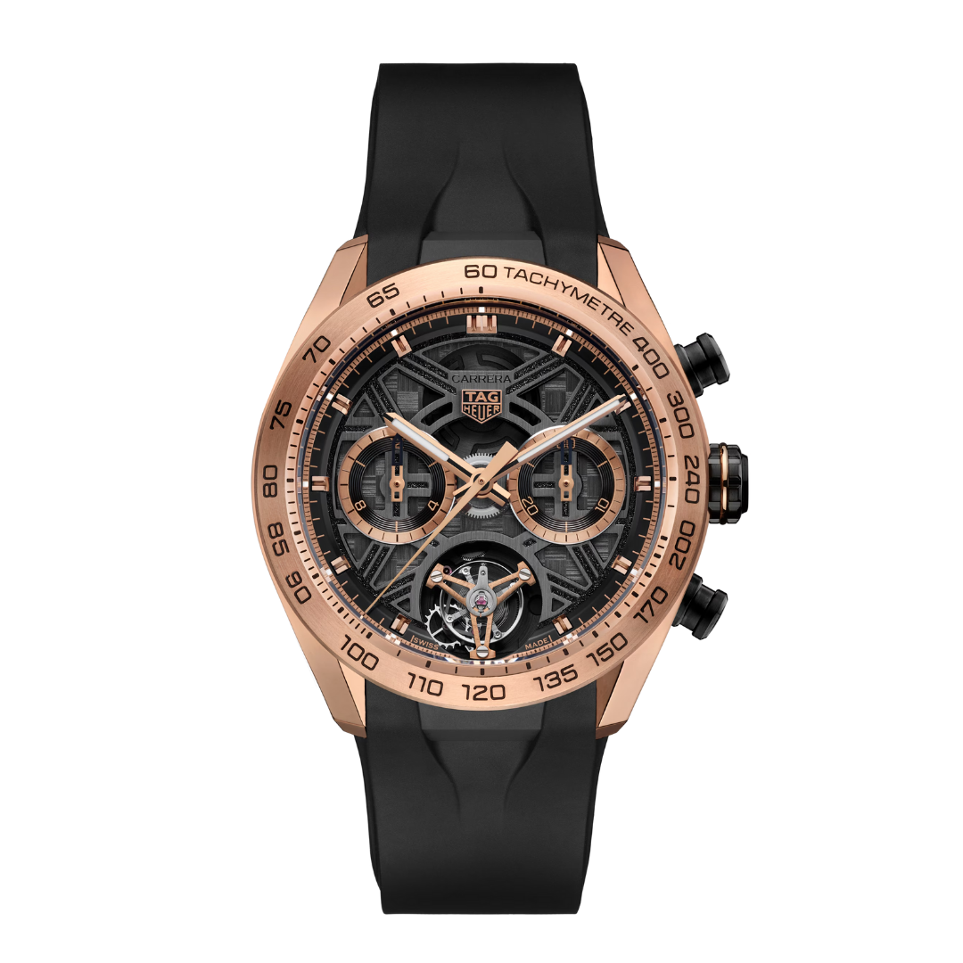 Classic Racing Skeleton Tourbillon – Roségold & Schwarz