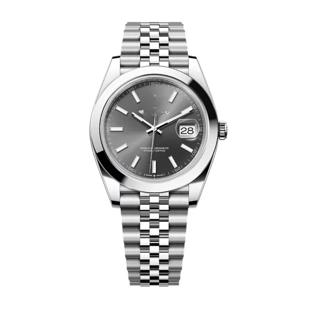 Classic Date 41 – Graues Zifferblatt C