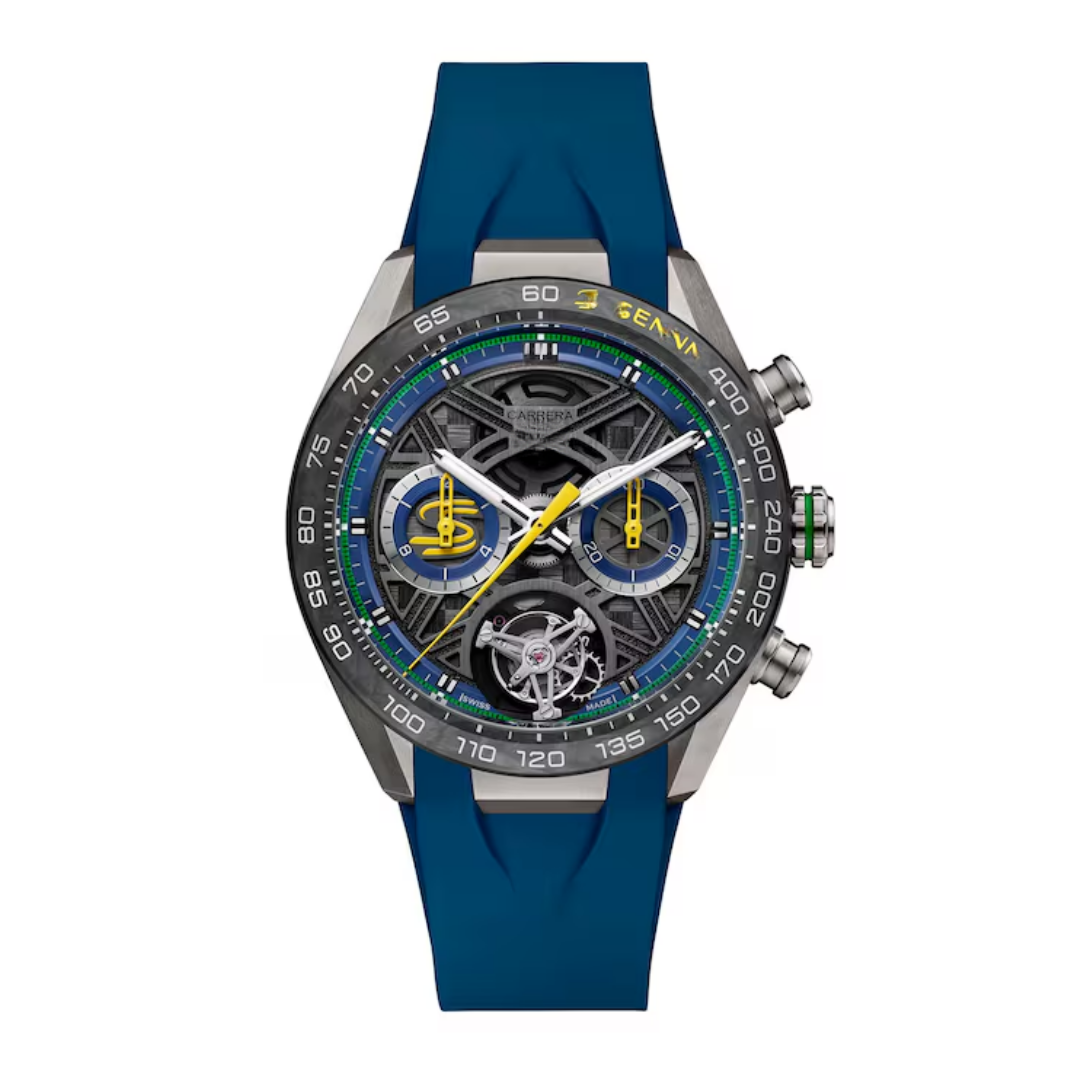 Classic Racing Skeleton Tourbillon – Blau & Gelb